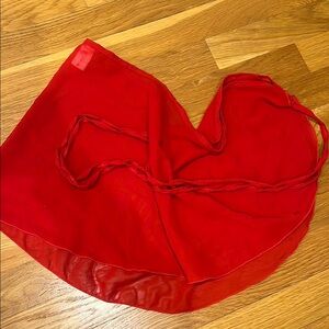 Red Wrap Ballet Skirt
